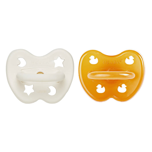 Pack Chupetes Simetrico Milky White & Natural 3-36 meses