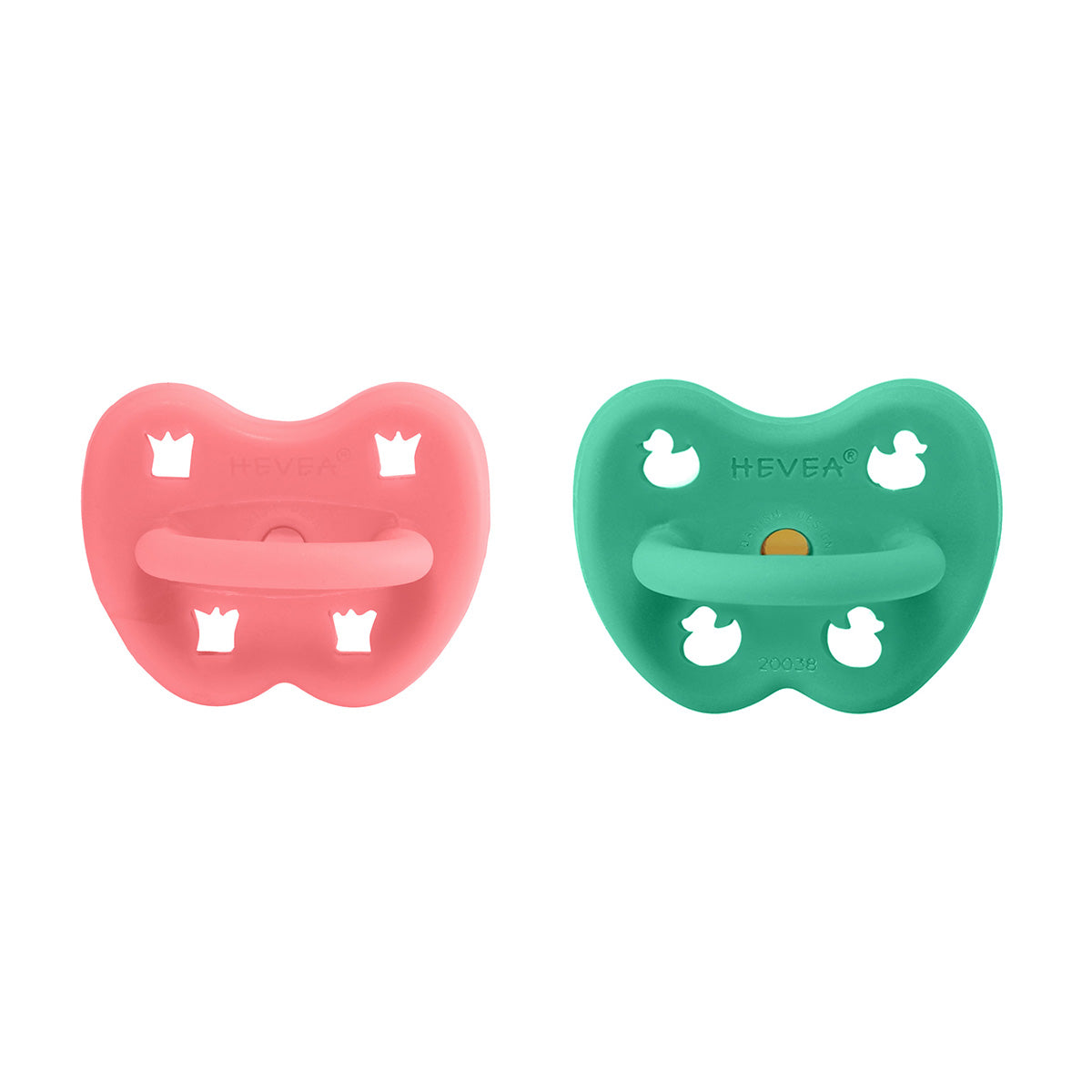 Pack Chupete de caucho HEVEA Ortodoncia 3-36 meses Tulip Pink & Pop of Green