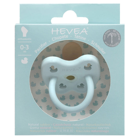 Chupete de Caucho Hevea Color Baby Blue 0-3 meses Ortodontica