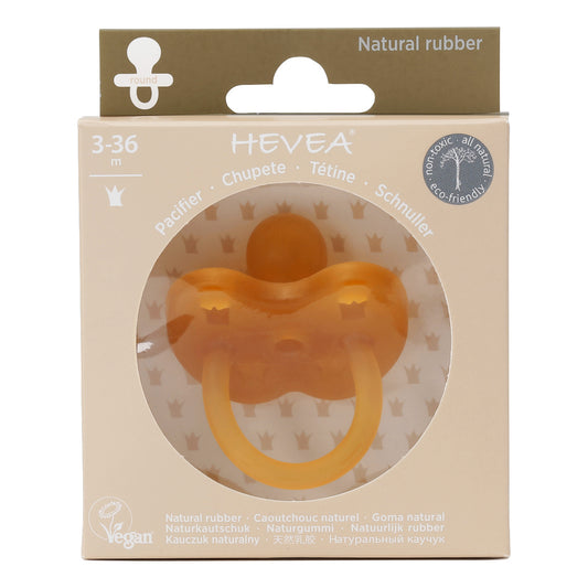Chupete de caucho Hevea 3-36m Tetina Redonda