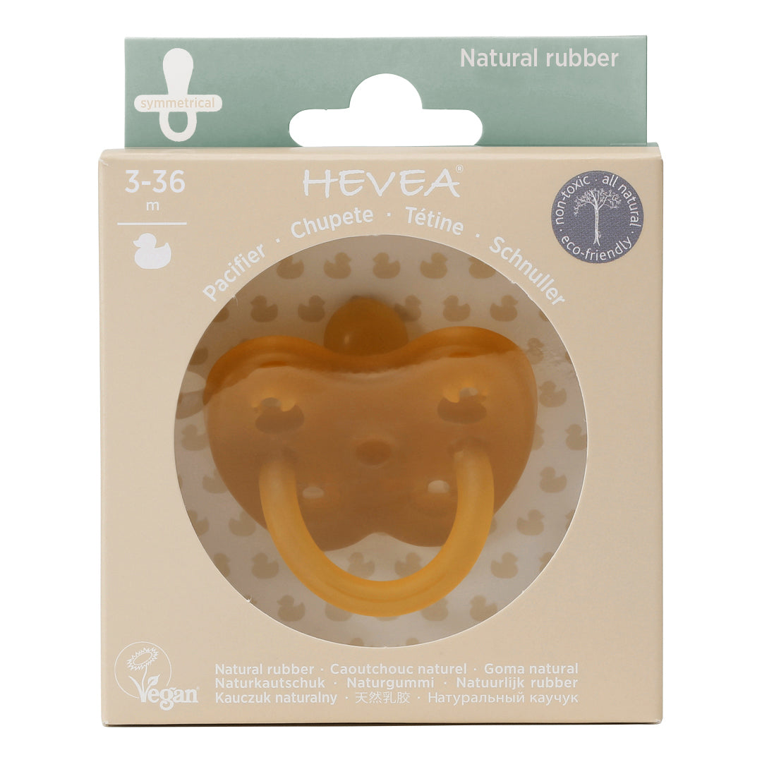 Chupete de caucho Hevea 3-36m Tetina Simetrica