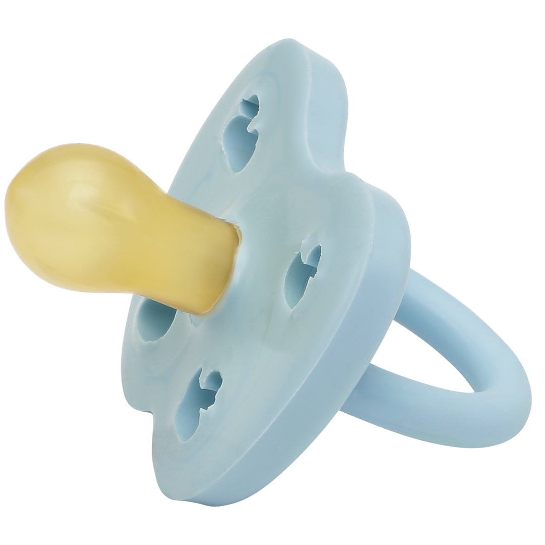 Chupete de Caucho Hevea Color Baby Blue 0-3 meses Redondo
